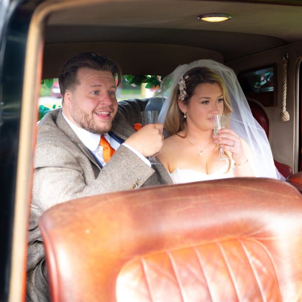 Emma and Andrew at St Marys Church, Carlton