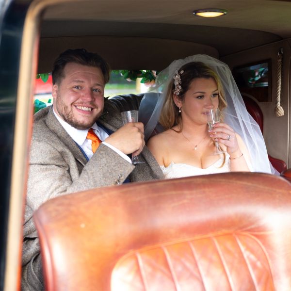 Emma and Andrew at St Marys Church, Carlton