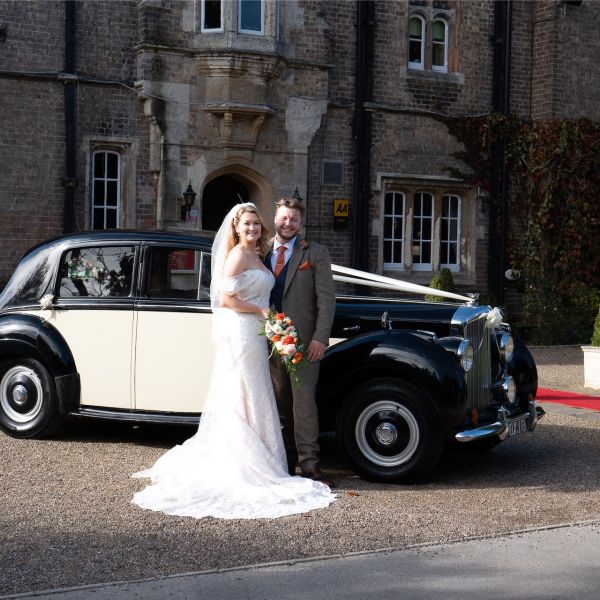 Emma and Andrew at St Marys Church, Carlton