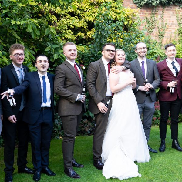 Hannah and Simon at The Merchant Adventurer's Hall - guests 5