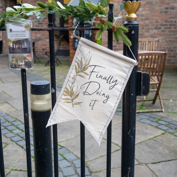 Rebecca and Marc at Bedern Hall, York